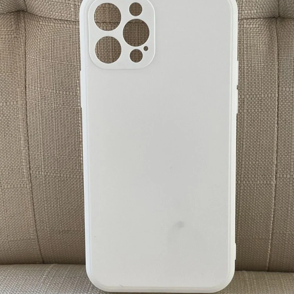 Fitted Back Case for iPhone White Case Rubber iPhone Pro Max 12 Unbranded